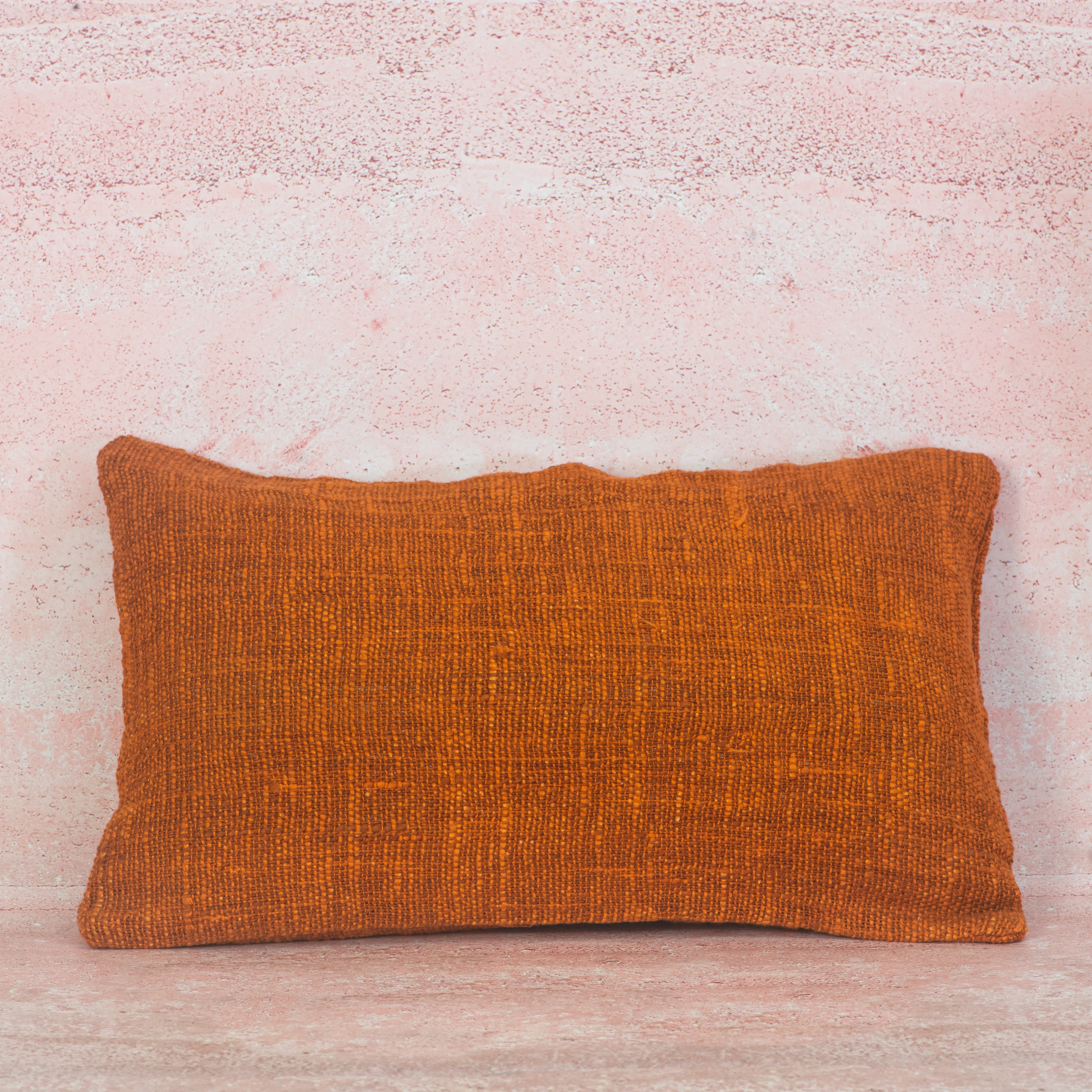 Terracotta Cotton Cushion – 30x50 cm