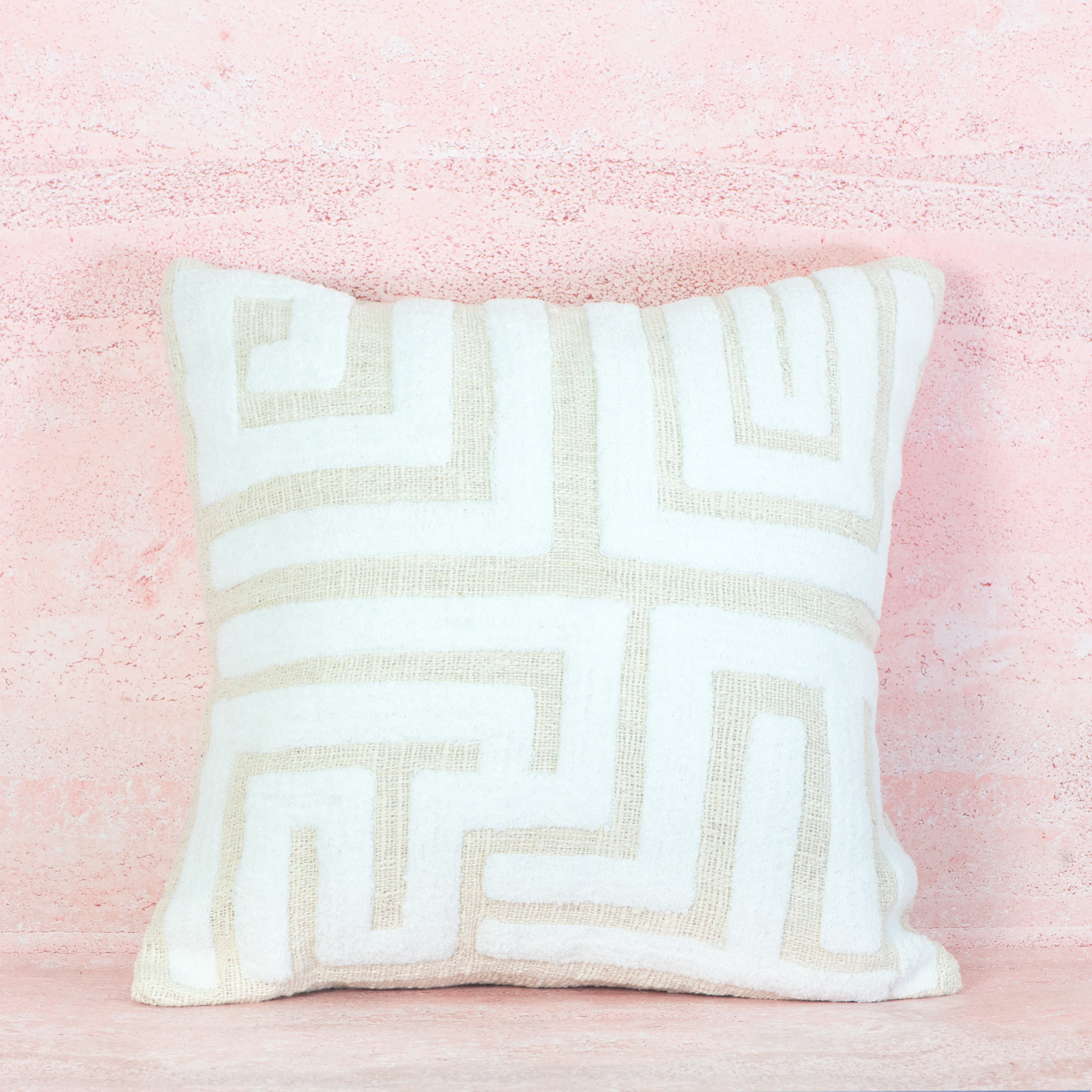 Sand Maze Textured Cotton Cushion