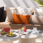 Terracotta Cotton Cushion – 30x50 cm